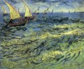 Fishing Boats at Sea Vincent van Gogh